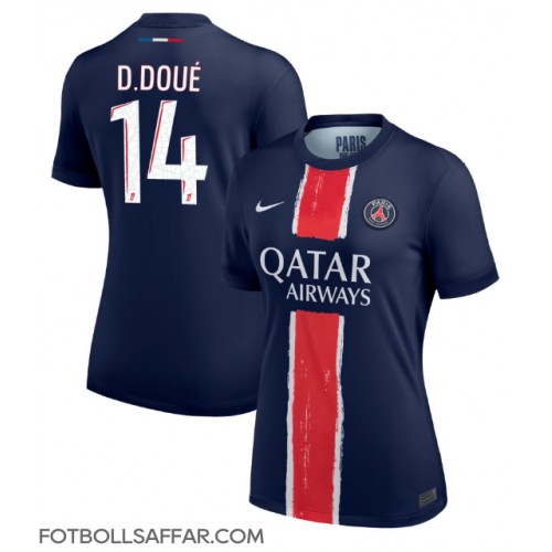 Paris Saint-Germain Desire Doue #14 Hemmatröja Dam 2024-25 Kortärmad